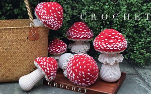 Handmade Crochet Amigurumi Mushroom Pattern - Easy DIY Tutorial - Etsy