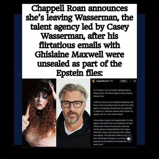 Chappell Roan leaves talent agency after Epstein files link CEO to Ghislaine Maxwell emails 🚫📧