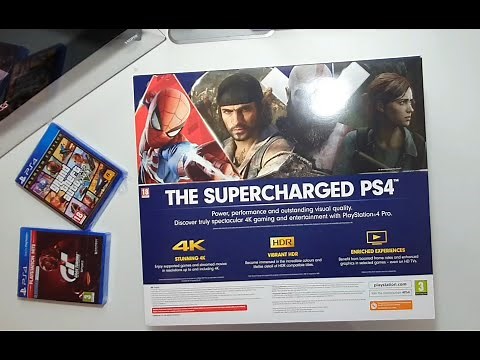 PS4 Pro 1TB 4K Console Unboxing, Setup and Game Play PlayStation 2020