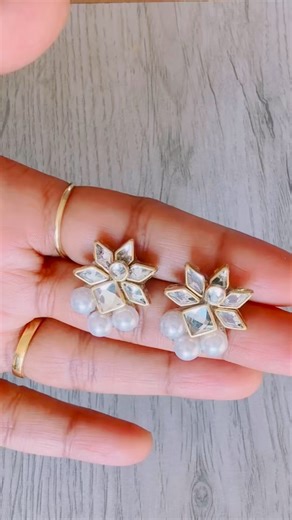 Simple Stud Earrings #diy #earrings #trendingjewellery