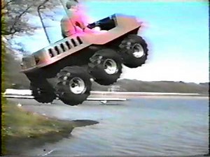 Max 6x6 gets huge air jumping into a lake