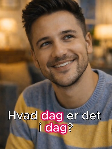 Lær dagene i ugen på dansk – Del 1