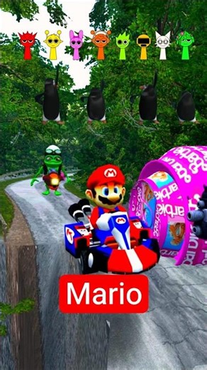 Spider man & squid game & Crazy Frog & Gummy bear & McQueen VS Bollard barbie in BeamNG.Drive