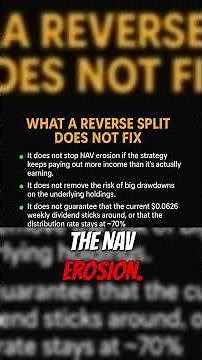 Understanding Reverse Splits: What You Need to Know #ReverseSplit #ULTY #DividendInvesting #shorts