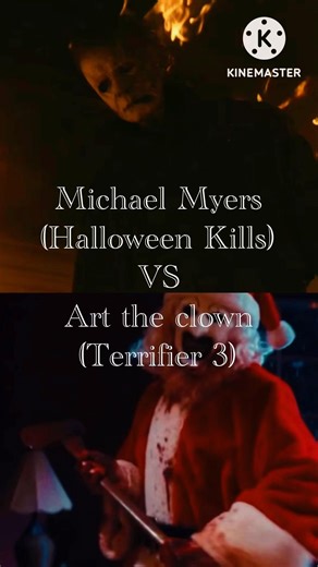 Michael myers H kills vs art the clown Terrifier 3 #halloweenterror