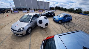 Car football didn’t go the way we expected