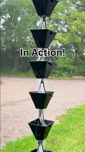 Here's A Rain Chain That We Installed #atthe509 #gutterinstallation #downspouts