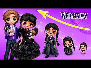 Wednesday Addams 2 Growing Up! LOL Surprise DIYs
