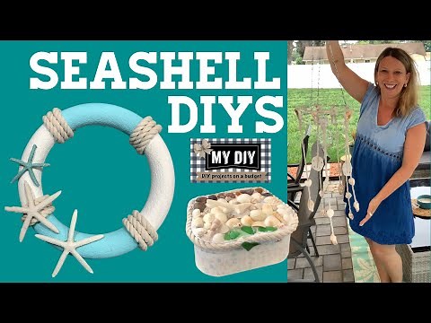 What can you make out of seashells? | Seashell wreath | Seashell Chandelier | DOLLAR TREE DIYS