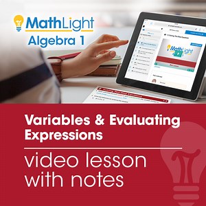 Evaluating Variable Expressions Review Video Lesson