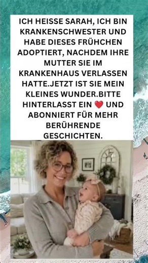 💔 Krankenschwester adoptiert verlassenes Frühchen – eine wahre Herzgeschichte ❤️