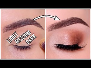 Easy Soft Glam Eye Makeup Look | Light Medium Dark Technique