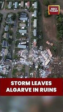 Drone Footage Shows Massive Storm Destruction Across Portugal’s Algarve Region