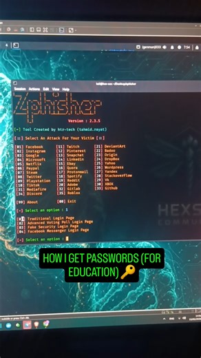 STOP LOGGING IN BEFORE YOU SEE THIS! 🛑💻 ​Ever thought a simple link was harmless? I just simulated a 10-second attack on my devices, and the results are terrifying. 😱 ​In this video, I’m pulling back the curtain on Credential Harvesting. From the terminal in Kali Linux to the login page on my phone – watch how I captured the data in real-time. ​Most people don't even realize they've been hit until it's too late. Are you next? 🕵️‍♂️🛡️ ​⚠️ FOR EDUCATIONAL PURPOSES ONLY. NO REAL DATA WAS HARME