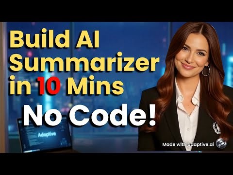 Build a Custom AI Summarizer App Like TLDR This – No Coding Needed!