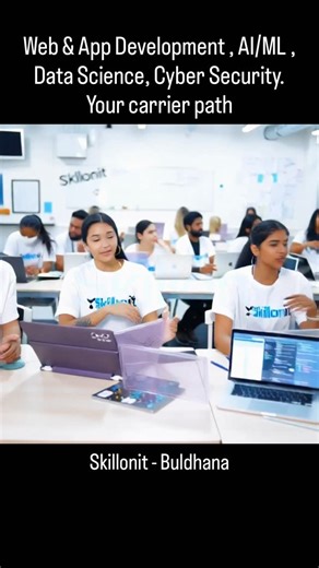 Skillonit Learning Hub | Buldhana on Instagram: "Your carrier path with … Skillonit #webdeveloper #appdeveloper #ai #datascience"