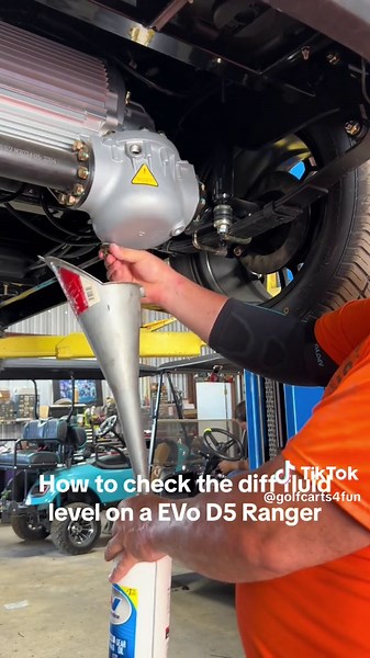 2024 Evolution D5 Ranger Rear Diff Fluid Check! #evolutionev #golfcarts4fun