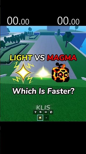 Light VS Magma - Speed test #roblox #bloxfruits