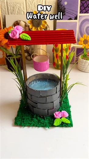 Diy well craft 🧿💕 #craft #craftideas #waterwell #satisfying #creativeart #artscraft #smartart