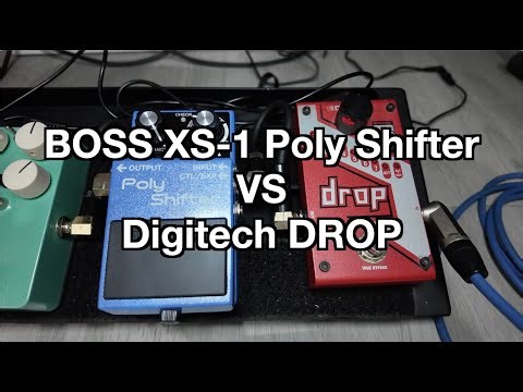 BOSS XS-1 Pitch Shifter VS Digitech DROP (Demo Sound)