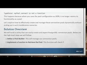 How to Dynamically Create PostgreSQL Connection Pools in Node.js Using the node-postgres Package