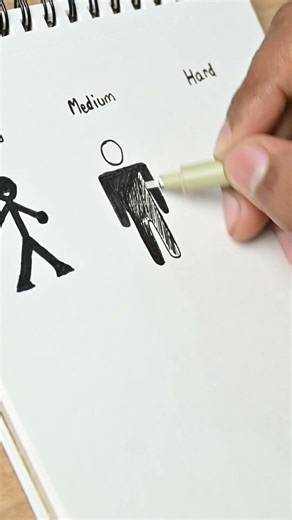 How to draw Stick Man in 3 ways #tutorial #stickman #sketching #howtodraw #fyp #artist