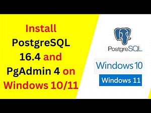 How to install PostgreSQL 16.4 and PGadmin 4 on Windows 10\\11 | How to install PostgreSQL on Windows