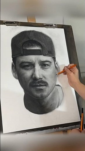 Drawing Morgan Wallen #countrymusic #drawing #charcoal #morganwallen #art #draw #viral