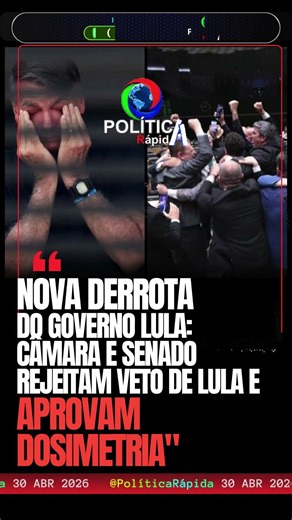🚨 CONGRESSO IMPÕE NOVA DERROTA AO GOVERNO LULA 🚨