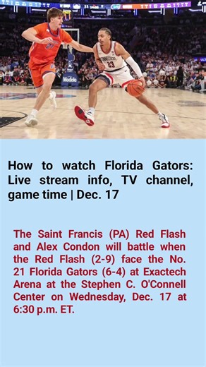 How to watch Florida Gators: Live stream info, TV channel, game time | Dec. 17