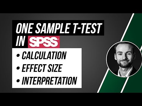 One sample t-Test in SPSS - calculation and interpretation