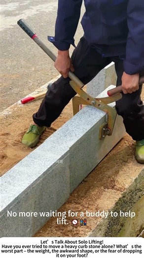 Solo Curb Stone Installer – Lift and Place Heavy Edging by Yourself! 🧱🛣️