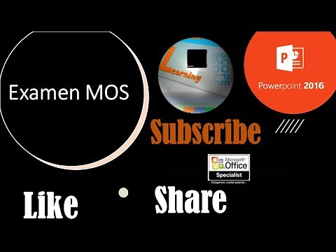 Examen MOS PowerPoint 2016 en Français