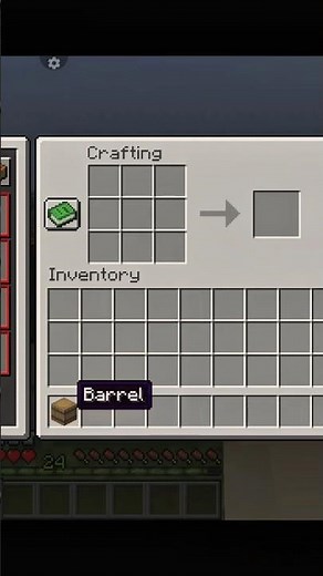 How To Make Barrel In Minecraft #minecraft #tutorial