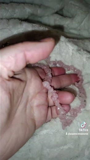 Natural Rose Quartz Chip Necklace -