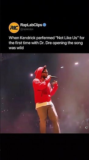 The crowd reaction when Dr. Dre walked out for 'Not Like Us' 🥶 #shorts #rap