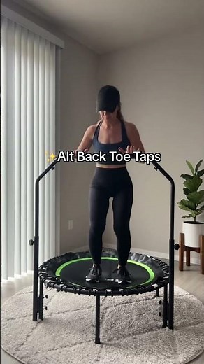 👟 Watch ‪@andierefreshedfit‬ the SUPER BEGINNER WORKOUT on BCAN mini trampoline! #shorts