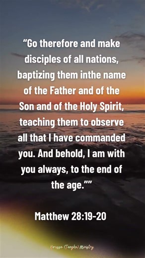 Matthew 28:19-20 #verseoftheday #devotional #gospel