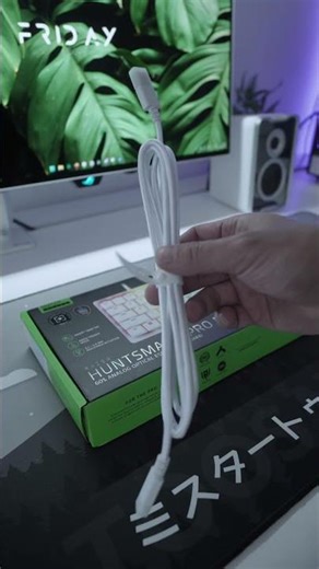 RAZER Huntsman V3 Pro Mini White Edition Unboxing 🐍😈 | #keyboard #gaming #esports #pcgaming #razer