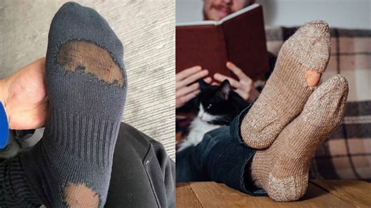 Would YOU use your socks even after they develop holes? (Sid does)