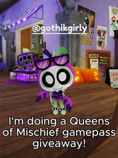Queens of Mischief Gamepass giveaway in Roblox Dandy's World! #roblox #dandyworld #robloxdandysworld #shorts