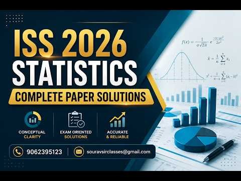 ISS 2026 Statistics Complete Paper Discussion | Examiner's Logic Behind Every Question #PYQ#ISSPrep