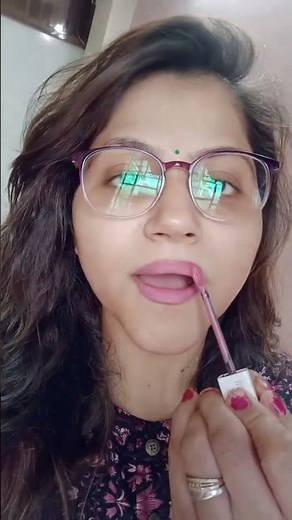 Pink lipstick tutorial #lipsticktutorial #lipstick #pinklipstick#makeup #makeuptutorial #shortvideo