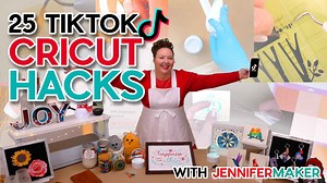 My last Merry Maker Mingle gift is a compilation of 25 mini-gifts! I've learned a lot from TikTok hacks this year. So many great creators sharing tips and tricks to get cleaner results, save time and material, or to do stuff that's just plain innovative. So grab your glass of hot cider and join me for the final gift of Merry Maker Mingle! I've also listed these hacks on my blog (and included the "Welcome" sunflower SVG in this video). Get them at JenniferMaker.com/tiktok-cricut-hacks | JenniferM