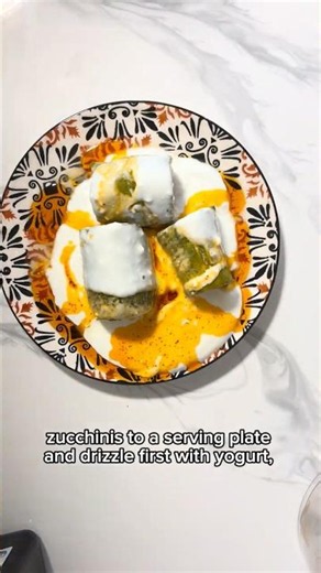 The Ultimate Stuffed Zucchini with Yogurt Sauce #recipe #frywings #food #easyrecipe #cooking #foodie