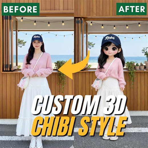 Custom 3D Chibi Portrait | Personalized Avatar (digital File) - Etsy UK