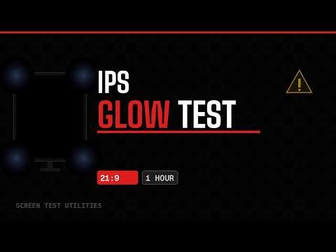IPS Glow Test (21:9 Ultrawide) – 1 Hour – Full Screen Near Black