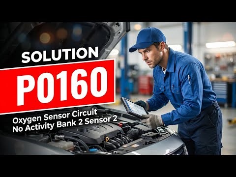 HOW TO FIX P0160 OBD II ERROR CODE - Oxygen Sensor Circuit No Activity Bank 2 Sensor 2