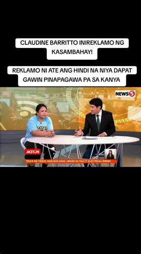 Claudine Barretto's Housekeeper Complaint on Tulfo Show