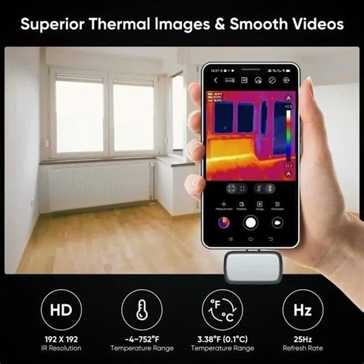 GW192A New Thermal Imaging Camera for iPhone & Android Pho